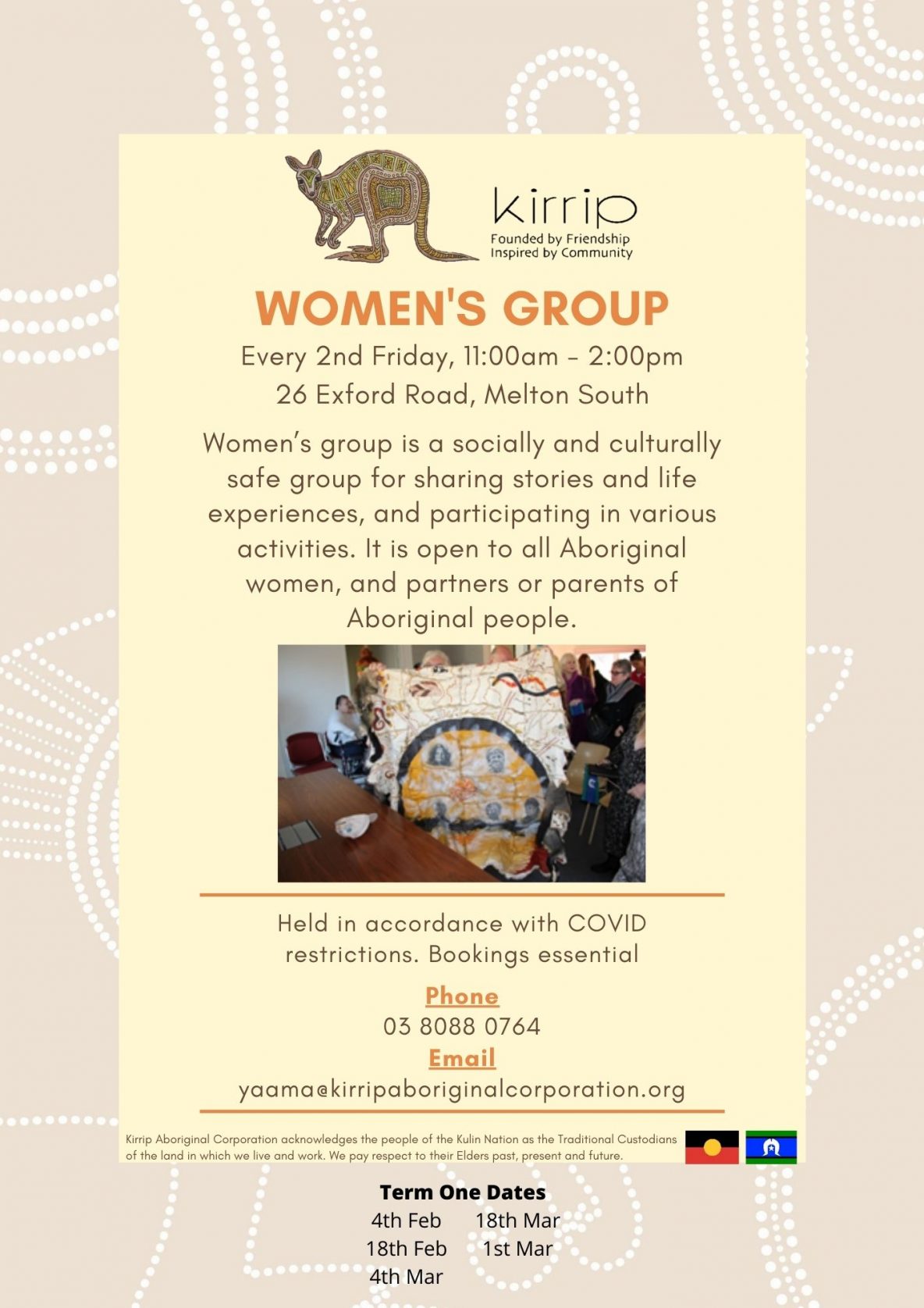 Kirrip womans group flyer
