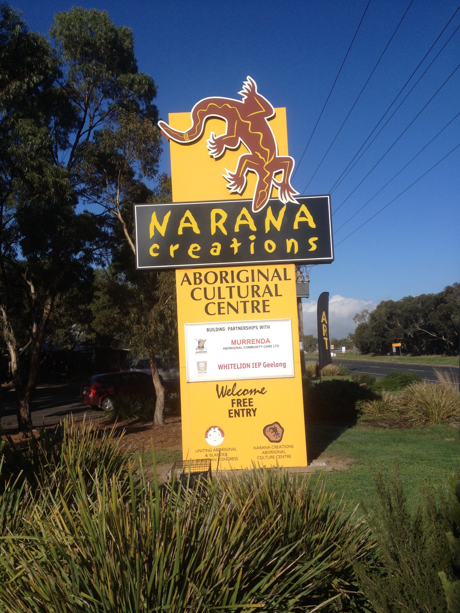 Photo of Narana Cultural Centre sign