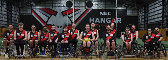 Picture of team members of Essendon Wheelchair Football Club