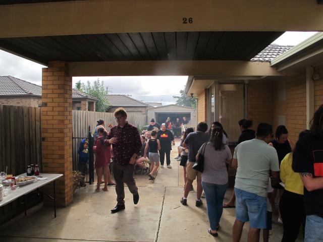 Photo of people at the Survival Day Breaksfast at Kirrip on 26 Jan. in Melton