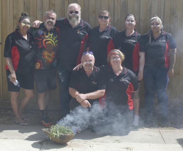 Photo of all the Kirrip staff at Survival Day Breakfast on 26 Jan