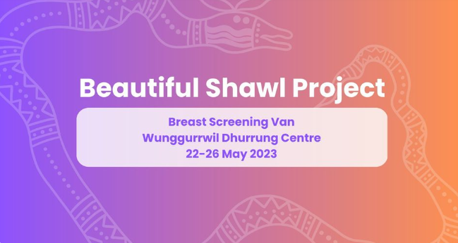 Flyer promoting Beautiful Shawl Project - 22-26 May 23