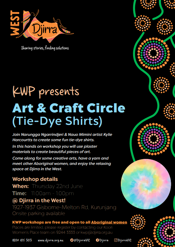 Arts and crafts circle workshop Djirra