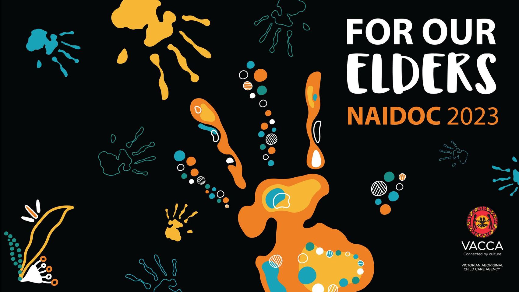 Artwork for VACCA NAIDOC events - For our Elders - 2023