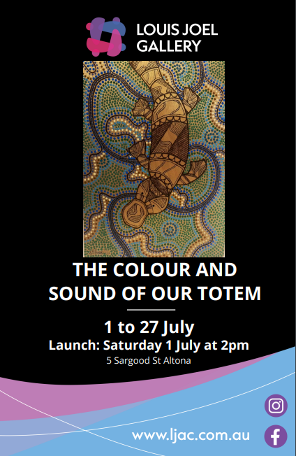The colour and sound of our Totem - Exhibition Flyer