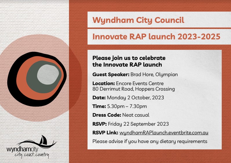 Flyer - Wyndham City Council Innovate RAP launch 23-25