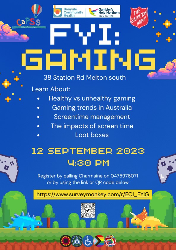 Screenshot - Flyer - Gaming - Info sessions