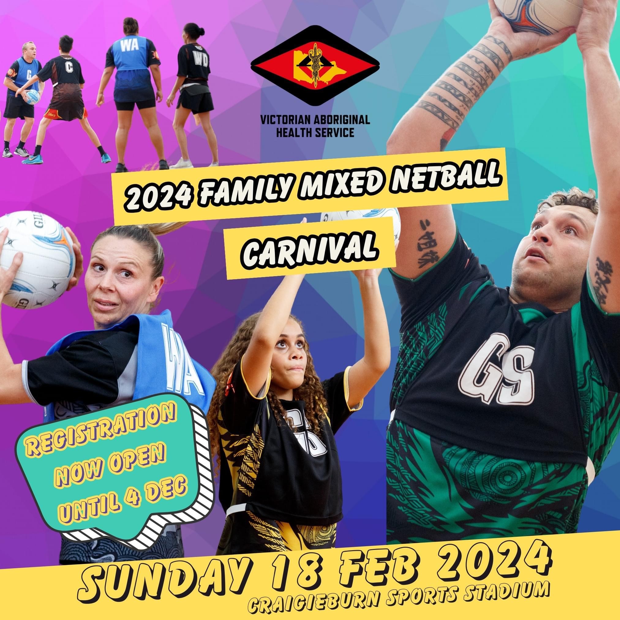 2024 Family Mixed Netball Carnival - Flyer